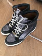 Jimmy Choo hoge sneaker maat 36 als nieuw, Blauw, Ophalen of Verzenden, Jimmy Choo, Sneakers of Gympen