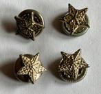 Set uniform sterren met schroefsluiting (militaria), Ophalen of Verzenden, Nederland