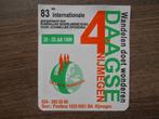 Vierdaagse Nijmegen sticker 1999, Ophalen of Verzenden, Zo goed als nieuw, Overige typen