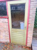 Schuurdeur met glas 825x1975, Doe-het-zelf en Verbouw, Deuren en Horren, Ophalen, Gebruikt, 200 tot 215 cm, Glas