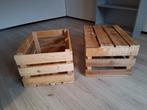 2 Houten Kisten, Ophalen, Minder dan 50 cm, Gebruikt, 50 tot 100 cm