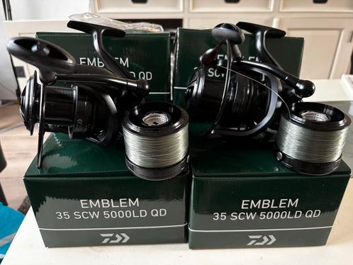 Daiwa Emblem 35 SCW 5000LD QD, Watersport en Boten, Hengelsport | Karpervissen, Zo goed als nieuw, Molen, Ophalen of Verzenden