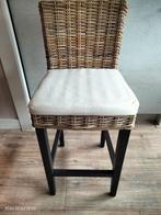 4 x Rotan barstoelen, Huis en Inrichting, Barkrukken, Met voetsteun, 60 tot 90 cm, Ophalen of Verzenden, Zo goed als nieuw