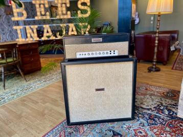 1963 "MG" Marshall JTM45 MKII Coffin logo with 4x12 cabinet