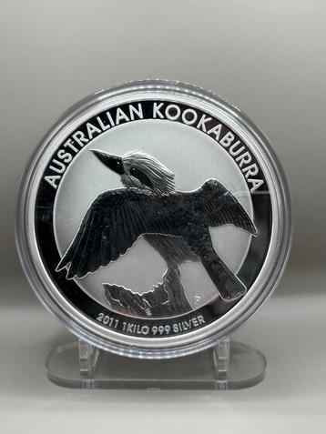 1 kilo zilver kookaburra 2011 .999 munt 32.15oz beschikbaar voor biedingen
