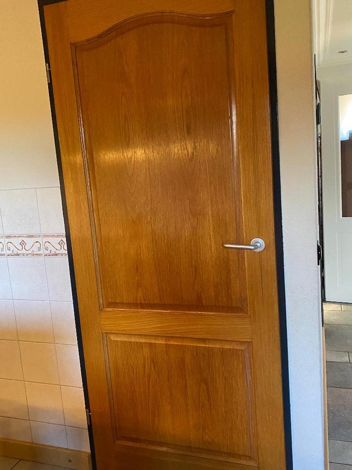 Paneel binnendeuren, Doe-het-zelf en Verbouw, Deuren en Horren, Zo goed als nieuw, Binnendeur, 200 tot 215 cm, 80 tot 100 cm, Glas