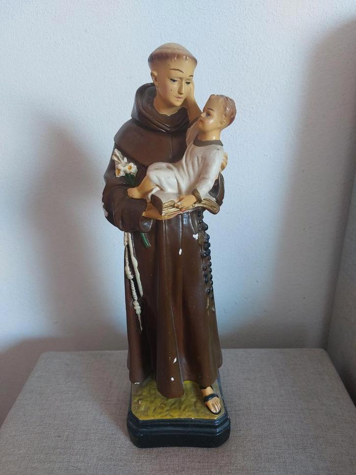 Sint Antonius met Kind Jezus Beeld, Antiek en Kunst, Antiek | Religie, Ophalen