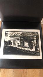 Oude houtsnede, Antiek en Kunst, Kunst | Etsen en Gravures, Ophalen of Verzenden