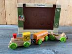Eichhorn houten locomotief met wagons, Kinderen en Baby's, Speelgoed | Houten speelgoed, Ophalen of Verzenden, Zo goed als nieuw