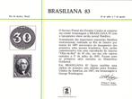 USA. Souvenir Card. BRASILIANA 83. Sc.85, Postzegels en Munten, Brieven en Enveloppen | Buitenland, Envelop, Verzenden