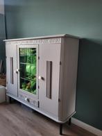 Kast - dressoir met glas in lood, Ophalen, Gebruikt, 150 tot 200 cm, Glas