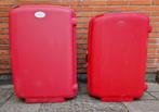 SAMSONITE  en AMERICAN TOURISTER  trolley koffer rood, Hard kunststof, 45 tot 55 cm, Zo goed als nieuw, Slot