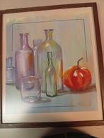 Acryl schilderij.  (Op papier), Antiek en Kunst, Kunst | Schilderijen | Klassiek, Ophalen of Verzenden
