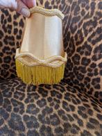 Retro Lampenkap - Ø 12 cm - Goud/messing, Beige, Nieuw, Ophalen of Verzenden, Ovaal
