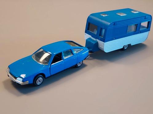 Citroën CX 2200 berline met Norev caravan 1:43 Norev, Hobby en Vrije tijd, Modelauto's | 1:43, Auto, Norev, Ophalen of Verzenden