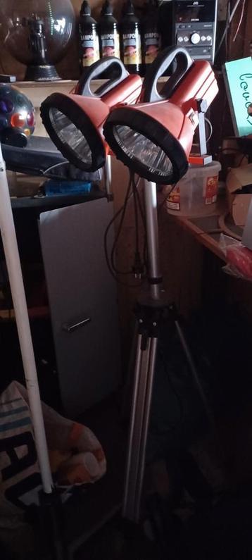 Een dubbelen bijzet lamp beschikbaar voor biedingen