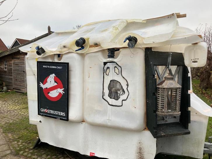 mobiele keet voor spokentocht of survival, Hobby en Vrije tijd, Feestartikelen, Gebruikt, Overige typen, Halloween of Griezel