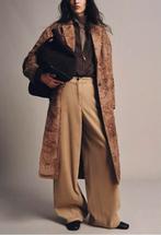 Lange jas met borduursel van Zara limited Edition, Bruin, Zara, Ophalen of Verzenden, Zo goed als nieuw