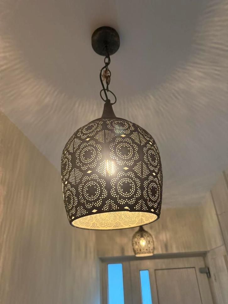 Oosterse Hanglampen - Sfeervolle Verlichting, Huis en Inrichting, Lampen | Hanglampen, Zo goed als nieuw, Minder dan 50 cm, Metaal