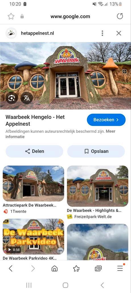 Waarbeek attractiepark, Tickets en Kaartjes, Recreatie | Pretparken en Attractieparken, Twee personen, Ticket of Toegangskaart