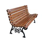 Klassieke gietijzeren tuinbank met hardhout/teak met olie, Ophalen, Zo goed als nieuw, Metaal