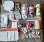 Groot lot diverse kantjes randjes. Kant jute rol, Ophalen of Verzenden, Zo goed als nieuw, Lint, Band of Elastiek