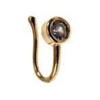 Fake Neuspiercing Ronde Zirkonia Gold Plated Nep Neus, Staal, Birgitta-Gracht 33, 6465 EL Kerkrade, Nederland, Verzenden, Nieuw