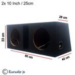 Subwoofer Behuizing 2 x 10 Inch 2 x 32 Liter, Auto diversen, Autospeakers, ., Nieuw, Ophalen of Verzenden, .