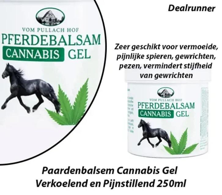 Paardenbalsem Cannabis Gel Verkoelend en Pijnstillend 250ml, Sieraden, Tassen en Uiterlijk, Uiterlijk | Lichaamsverzorging, Nieuw