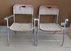 Vintage klapstoelen Tossa Hilbrant Italiaans design, Huis en Inrichting, Stoelen, Kunststof, Gebruikt, Twee, .