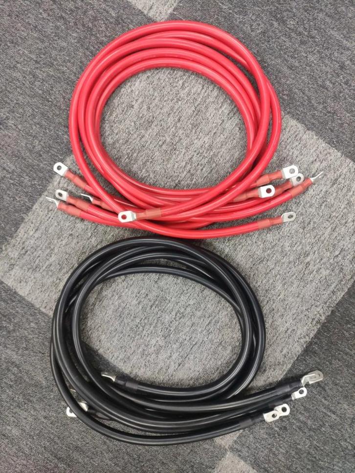 Accu/ thuisbatterij kabels 25mm2 + M8 [op maat] ✓Nieuw, Auto-onderdelen, Accu's en Toebehoren, Nieuw, Ophalen of Verzenden