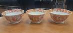 Set van 3 kommen met Aziatische decor, Ophalen of Verzenden