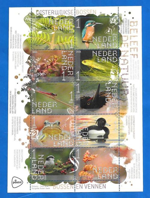 Beleef de natuur Oisterwijkse Bossen 2023 (postzegelvel), Postzegels en Munten, Postzegels | Nederland, Postfris, Na 1940, Verzenden