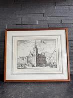 Prent Ets Stadhuis Rotterdam, Antiek en Kunst, Ophalen