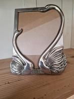 Vintage Foto lijst - zwanen - silver plated, Minder dan 50 cm, Ophalen of Verzenden, Zo goed als nieuw, Minder dan 50 cm