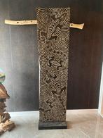 Decoratieve houten totempaal met reptielen, Huis en Inrichting, Ophalen of Verzenden, Zo goed als nieuw