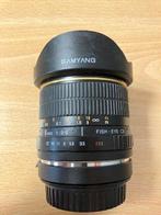 Samyang EF 8mm Fish-Eye lens, Ophalen of Verzenden, Gebruikt, Groothoek Fisheye-lens, Zoom