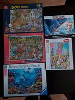 5 mooie puzzels, Ophalen, 500 t/m 1500 stukjes, Zo goed als nieuw