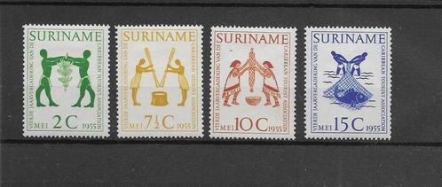 Suriname 1955, NVPH 317 t/m 320, Ongebruikt., Postzegels en Munten, Postzegels | Suriname, Postfris, Verzenden