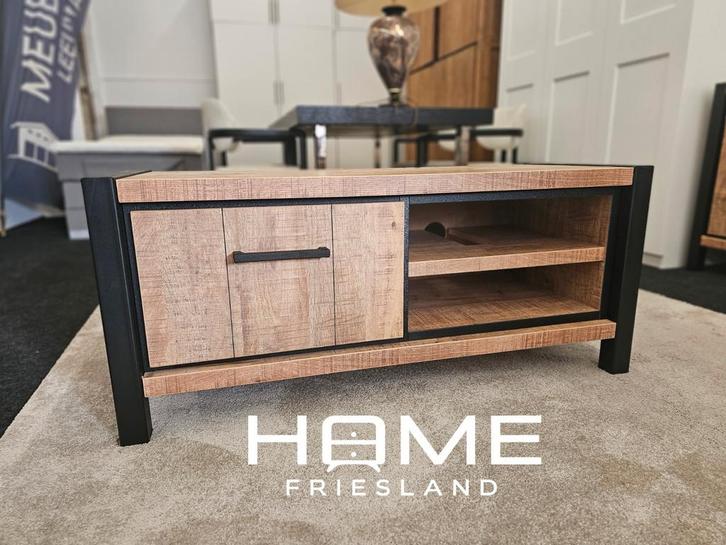 Industrieel TV Meubel - Stoer Design, Huis en Inrichting, Kasten | Televisiemeubels, Ophalen of Verzenden