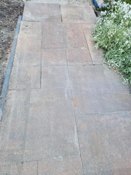 GRATIS! TUIN TEGELS, Tuin en Terras, Tegels en Klinkers, Gebruikt, Terrastegels, Beton, 10 m² of meer, Ophalen
