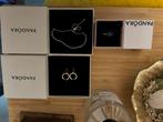 Setje van Pandora ring, oorbellen en armband, Blauw, Nieuw, Ophalen of Verzenden, Zilver