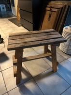 Houten Krukje - Breed 55cm, Huis en Inrichting, Stoelen, Ophalen, Gebruikt, Bruin, Eén
