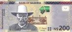 Namibia 200 Dollars 2022 Unc pn 15d, Banknote24, Postzegels en Munten, Bankbiljetten | Afrika, Los biljet, Ophalen of Verzenden