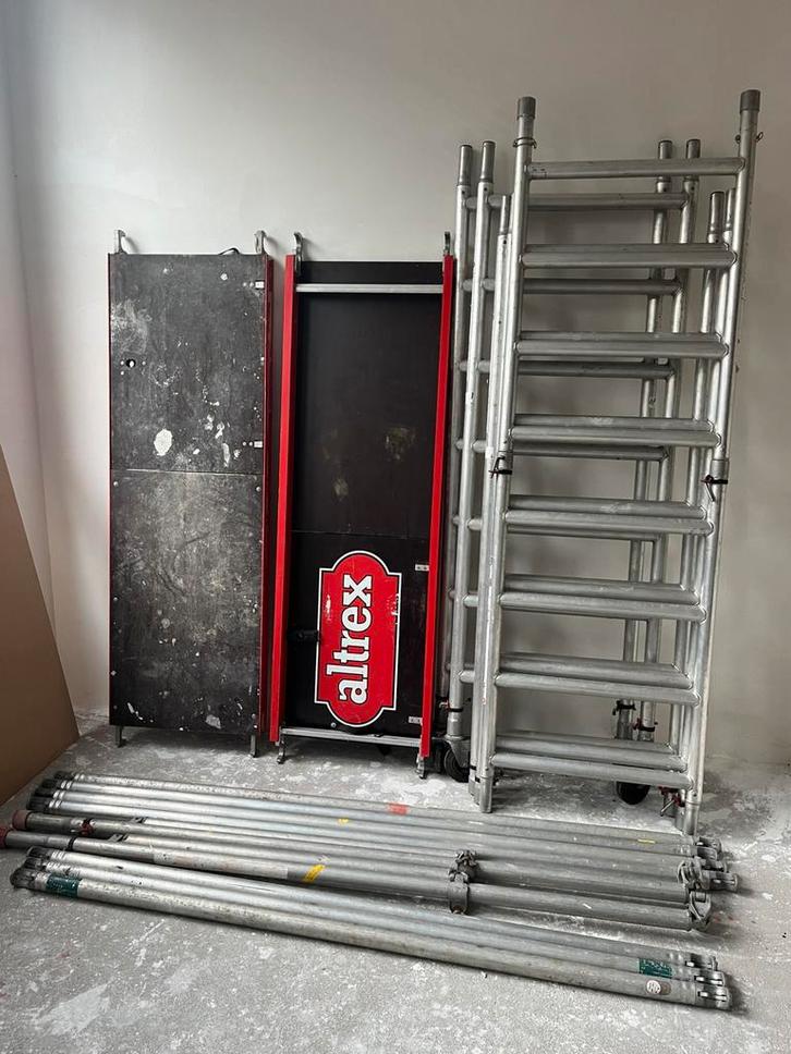 Altrex rolsteiger RS41 75*185 werkhoogte 6,2m, Doe-het-zelf en Verbouw, Steigers, Gebruikt, Rolsteiger of Kamersteiger, 5 meter of hoger
