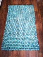 Unieke bolletjeskleed uit India 100 x 160 x 4, Ophalen, Blauw, 50 tot 100 cm, Zo goed als nieuw