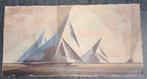 Lyonel Feininger Vintage afdruk "Zeilboten" (1929), Antiek en Kunst, Ophalen of Verzenden