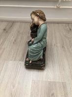 Antiek gipsen beeld engel/herder, Antiek en Kunst, Ophalen of Verzenden