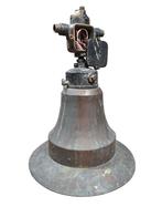 Vintage industriele koperen lamp, Gebruikt, ., Ophalen of Verzenden, .