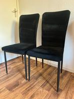 4 zwarte keukenstoelen, Huis en Inrichting, Stoelen, Zwart, Ophalen of Verzenden, Zo goed als nieuw, Vier